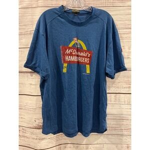 McDonalds Vintage Graphic T-Shirt Blue Speedee First Edition MC303 Mens Large